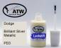 Preview: Dodge, Brilliant Silver Metallic, PD3: 20ml Lackstift, von ATW Autoteile West.